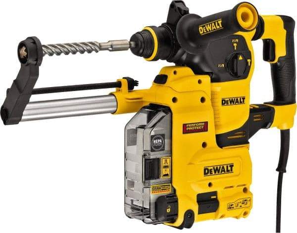 DeWALT - 120 Volt 1" SDS Plus Chuck Electric Rotary Hammer - 0 to 5,200 BPM, 0 to 1,150 RPM, Reversible - Exact Industrial Supply