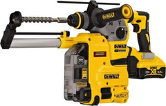 DeWALT - 20 Volt 1-1/8" SDS Plus Chuck Cordless Rotary Hammer - 0 to 4,480 BPM, 0 to 1,000 RPM, Reversible - Exact Industrial Supply