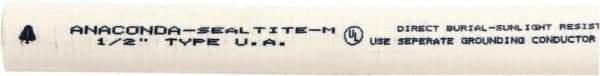 Anaconda Sealtite - 3/4" Trade Size, 500' Long, Flexible Liquidtight Conduit - Galvanized Steel & PVC, 19.05mm ID - Exact Industrial Supply