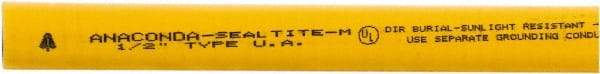 Anaconda Sealtite - 1/2" Trade Size, 1,000' Long, Flexible Liquidtight Conduit - Galvanized Steel & PVC, 12.7mm ID - Exact Industrial Supply