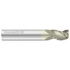 8mm Dia. x 64mm Overall Length 3-Flute Square End Solid Carbide SE End Mill-Round Shank-Center Cut-FC5 - Exact Industrial Supply