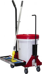 Fas-trak - Janitor Carts & Caddies Type: Floor Finisher Tool Cart Material: HDPE Plastic; Metal - Exact Industrial Supply