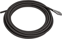 DeWALT - 5/16" x 25' Drain Cleaning Machine Cable - Coiled, 3/8" to 3" Pipe, Use with DEWALT DCD200 Brushless Drain Snakes - Exact Industrial Supply