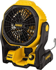 DeWALT - 7" Blade, 500 Max CFM, Cordless Fan - 4 Amps, 20 Volts, 3 Speed - Exact Industrial Supply