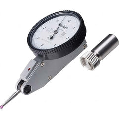 Mitutoyo - Dial Test Indicators Maximum Measurement (mm): 0.008 Dial Graduation (Decimal Inch): 0.000100 - Exact Industrial Supply