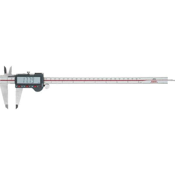 SPI - 0 to 300mm Range, 0.01mm Resolution, Electronic Caliper - Stainless Steel with 60mm Stainless Steel Jaws, 0.03mm Accuracy, Micro USB Output - Exact Industrial Supply