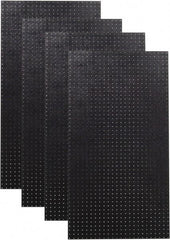 Triton - 24" Wide x 48" High Peg Board Storage Board - 4 Panels, Polyethylene, Black - Exact Industrial Supply