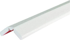 PRO-SAFE - 197" Long, Polyurethane Foam Type W Bumper Guard - White, 1" High x 2" Wide Side - Exact Industrial Supply