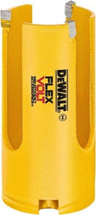DeWALT - 1-3/8" Diam, 2" Cutting Depth, Hole Saw - Carbide-Tipped Saw, Toothed Edge - Exact Industrial Supply