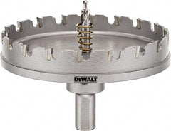 DeWALT - 4" Diam, 1/4" Cutting Depth, Hole Saw - Carbide-Tipped Saw, Toothed Edge - Exact Industrial Supply