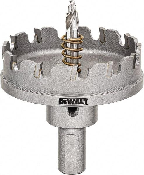 DeWALT - 2-1/2" Diam, 1/4" Cutting Depth, Hole Saw - Carbide-Tipped Saw, Toothed Edge - Exact Industrial Supply