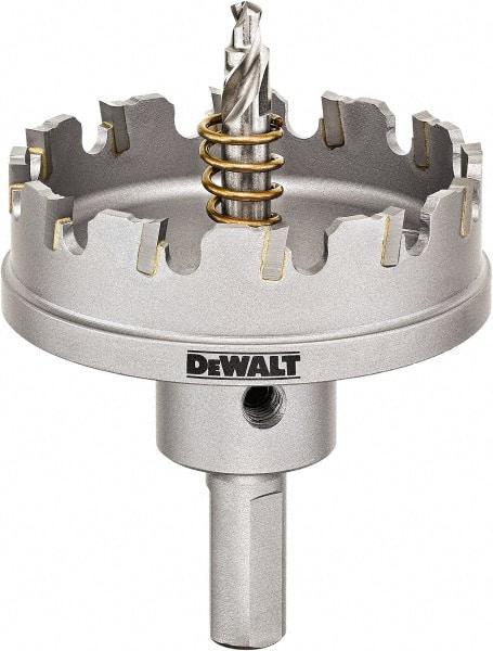 DeWALT - 2-1/4" Diam, 1/4" Cutting Depth, Hole Saw - Carbide-Tipped Saw, Toothed Edge - Exact Industrial Supply