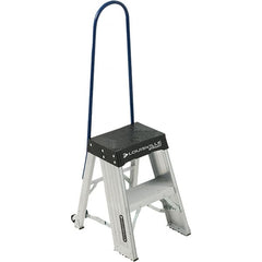 3-Step Ladder: Aluminum, Type IAA, 3' OAH 375 Lb Capacity, 19-1/4″ Base Width