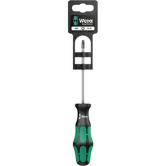 Wera - T30 Torx Driver - 4-1/2" Blade Length, 11" OAL, Ergonomic Handle, Chrome Plated Steel - Exact Industrial Supply