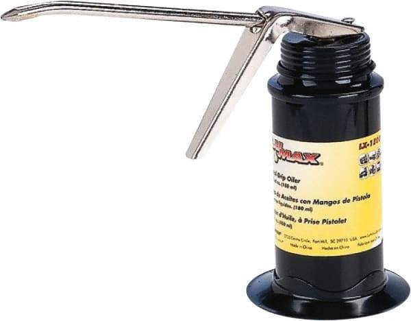 lumax - Rigid Spout, Pistol-Grip Oiler - Steel Pump, Steel Body - Exact Industrial Supply