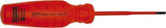 Proto - Insulated, Cabinet & Composite Slotted Screwdriver - Round Shank, Impact & Chemical Resistant Handle - Exact Industrial Supply