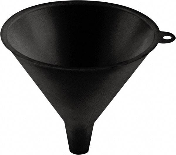 lumax - 16 oz Capacity Plastic Funnel - 5-1/4" Mouth OD, 3/4" Tip OD, 1-1/4" Straight Spout, Black - Exact Industrial Supply