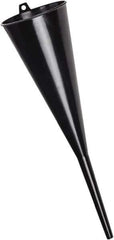 lumax - 48 oz Capacity Plastic Funnel - 4-3/4" Mouth OD, 1/2" Tip OD, 6-3/4" Straight Spout, Black - Exact Industrial Supply