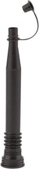 lumax - 16 oz Capacity Plastic Flexible Spout - 1-1/2" Mouth OD, 1/2" Tip OD, 9" Flexible Spout, Black - Exact Industrial Supply