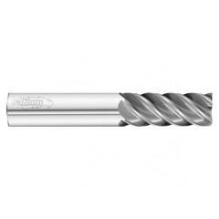 25mm Dia. x 121mm Overall Length 5-Flute Square End Solid Carbide SE End Mill-Round Shank-Center Cut-Uncoated - Exact Industrial Supply