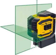 Stabila - 4 Beam 60' Max Range Cross Line & Plumb Points - Green Beam, 3/32" at 30' Accuracy, 1828.8mm Long, Battery Included - Exact Industrial Supply