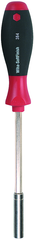 1/4 x 300mm - Magnetic Bit Holding Screwdriver SoftFinish® Grip - Exact Industrial Supply