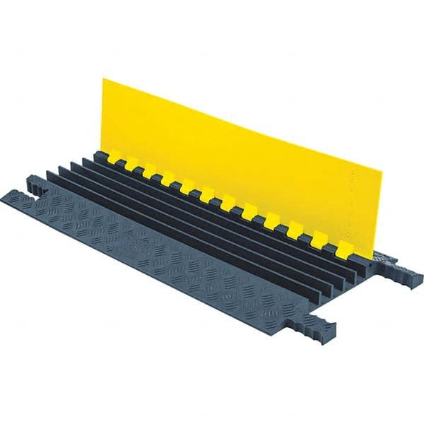 Checkers - On Floor Cable Covers Cover Material: Polyurethane Number of Channels: 5 - Exact Industrial Supply