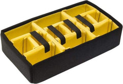 Pelican Products, Inc. - Tool Box Foam Divider Set - 14-1/2" Wide x 7-3/4" Deep x 22-5/8" High, Black/Yellow, For Pelican Case 1525 - Exact Industrial Supply