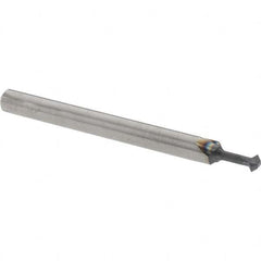 Accupro - 3/32° 3/32" Cut Diam, 0.047" Cut Width, 1/8" Shank, Solid Carbide Double-Angle Cutter - Exact Industrial Supply