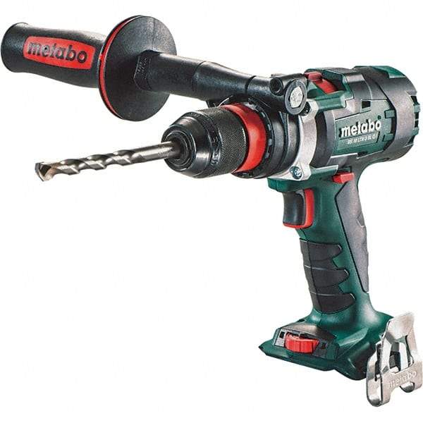 Metabo - 18 Volt 1/2" Chuck Pistol Grip Handle Cordless Drill - 0-500 & 0-2050 & 3800 RPM, Keyless Chuck, Reversible, Lithium-Ion Batteries Not Included - Exact Industrial Supply