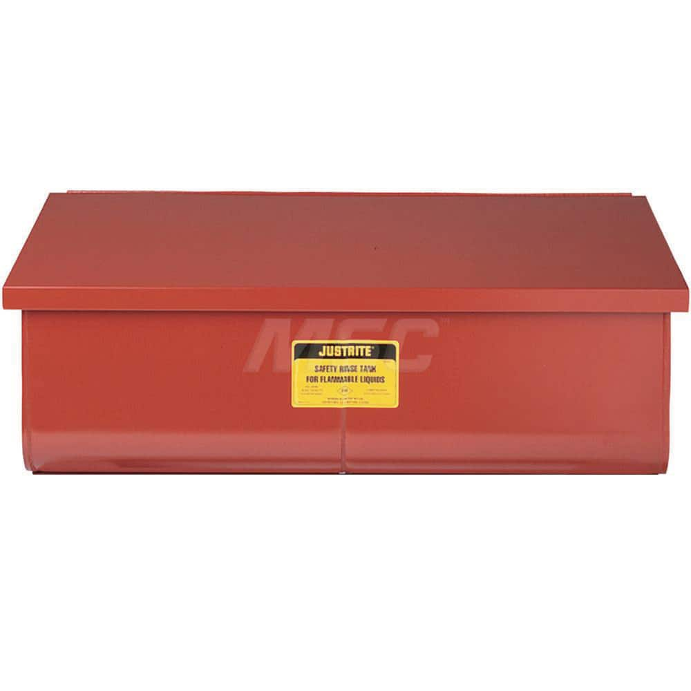 Safety Bench Cans & Dip/Wash Tanks; Type: Rinse Tank; Capacity (pt.): 22.000; Can Material: Steel; Capacity: 22.000; Capacity (Qt.): 22.000; Color: Red; Capacity (Gal.): 22.000