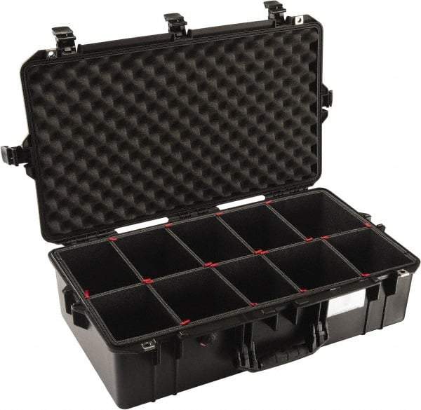 Pelican Products, Inc. - Tool Box Foam Divider Set - 28-7/8" Long x 16-3/4" Wide x 9-1/8" High, Black, For Pelican Case 1605 - Exact Industrial Supply