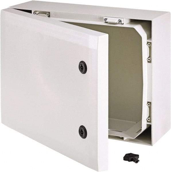 Fibox - Polycarbonate Standard Enclosure Hinge Cover - NEMA 4, 4X, 8.27" Wide x 19.69" High x 15.75" Deep, Impact Resistant - Exact Industrial Supply