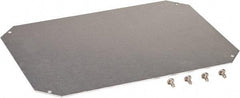 Fibox - Electrical Enclosure Galvanized Steel Mounting Plate - For Use with ARCA IEC - Exact Industrial Supply