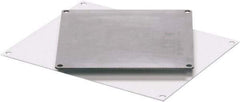 Fibox - 6" OAW x 6" OAH White Painted Electrical Enclosure Back Panel - 6" x 6" Box, Steel, Use with ARCA 664 - Exact Industrial Supply