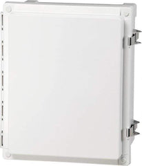 Fibox - Polycarbonate Standard Enclosure Hinge Cover - NEMA 4, 4X, 6, 6P, 12, 13, 10" Wide x 10" High x 6" Deep, Impact, Moisture & Corrosion Resistant, Dirt-tight & Dust-tight - Exact Industrial Supply