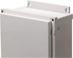 Fibox - Electrical Enclosure Polycarbonate Mounting Flanges - For Use with ARCA JIC - Exact Industrial Supply