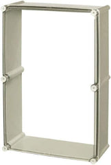Fibox - 4X NEMA Rated, Electrical Enclosure Polycarbonate Extension Frame for Enclosures - For Use with SOLID - Exact Industrial Supply
