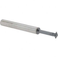 Accupro - 1/4° 1/4" Cut Diam, 0.072" Cut Width, 1/4" Shank, Solid Carbide Double-Angle Cutter - Exact Industrial Supply