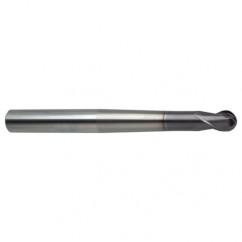 2mm Dia. - 80mm OAL 2 FL 30 Helix Firex Carbide Ball Nose End Mill - Exact Industrial Supply