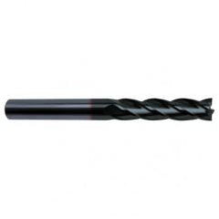 3/16" Dia. - 3" OAL - 4 FL 30 Helix Super-A Carbide End Mill - Exact Industrial Supply