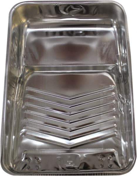 Premier Paint Roller - 9" Roller Compatible Paint Tray - 2 Qt Capacity, 29" Wide, Steel - Exact Industrial Supply