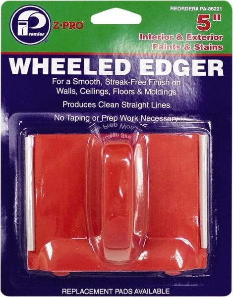Premier Paint Roller - 8" Long x 5" Wide Paint Pad Edger - Pad Included - Exact Industrial Supply