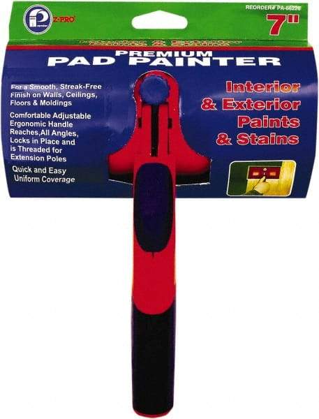 Premier Paint Roller - 10-1/2" Long x 7" Wide Paint Pad - Pad Included - Exact Industrial Supply