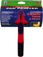 Premier Paint Roller - 10-1/2" Long x 7" Wide Paint Pad - Pad Included - Exact Industrial Supply