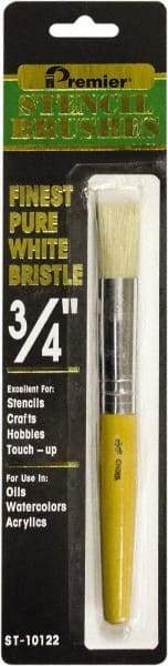 Premier Paint Roller - Stencil Brushes & Rollers Type: Stencil Brush Diameter (Inch): 3/4 - Exact Industrial Supply