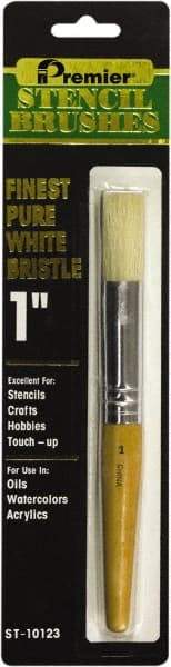 Premier Paint Roller - Stencil Brushes & Rollers Type: Stencil Brush Diameter (Inch): 1 - Exact Industrial Supply