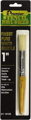 Premier Paint Roller - Stencil Brushes & Rollers Type: Stencil Brush Diameter (Inch): 1 - Exact Industrial Supply