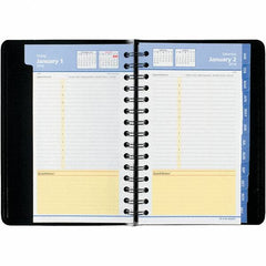 AT-A-GLANCE - 377 Sheet, 4-7/8 x 8", Weekly/Monthly Appointment Book - Black - Exact Industrial Supply