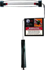 Premier Paint Roller - 9" Wide x 14-1/2" Long Heavy-Duty Birdcage Frame - Steel Frame, Plastic Handle - Exact Industrial Supply